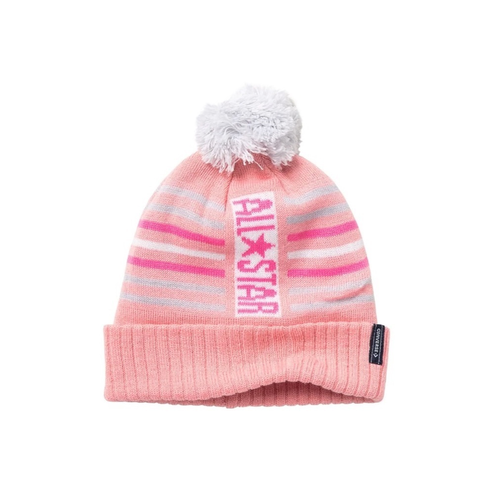 Converse All Star Pink PomPom Beanie